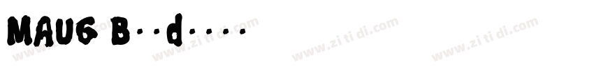 MAUG Bold字体转换